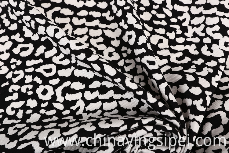 Stocklot twill customised rayon challis printed fabric for women's dresses